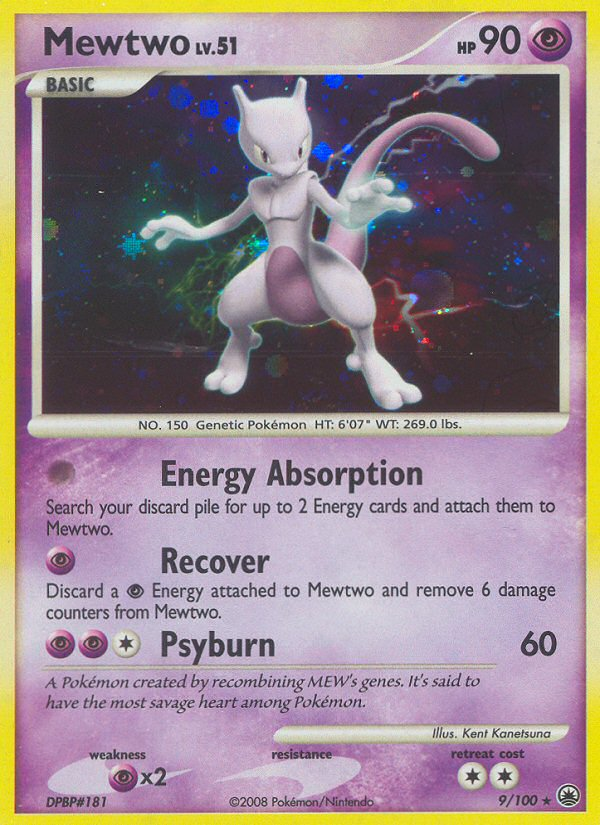 Mewtwo (9/100) [Diamond & Pearl: Majestic Dawn] | Dumpster Cat Games