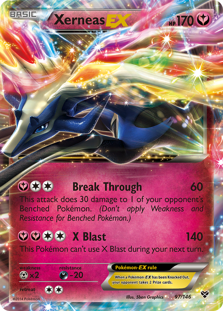 Xerneas EX (97/146) [XY: Base Set] | Dumpster Cat Games