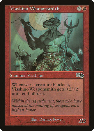 Viashino Weaponsmith [Urza's Saga] | Dumpster Cat Games