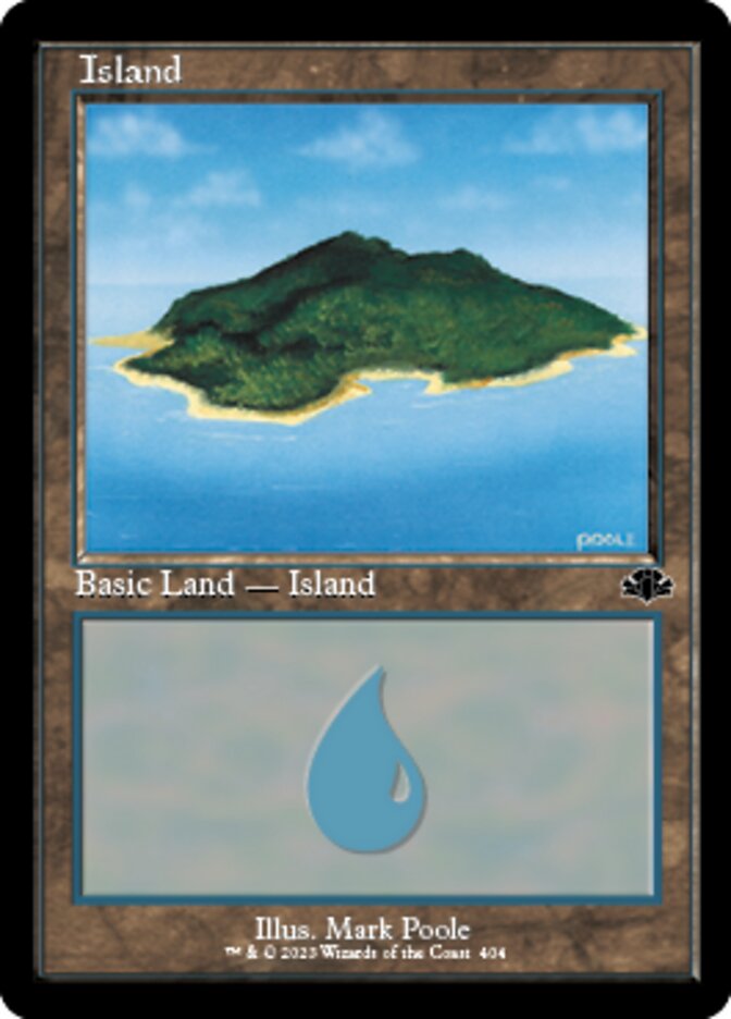 Island (404) (Retro) [Dominaria Remastered] | Dumpster Cat Games