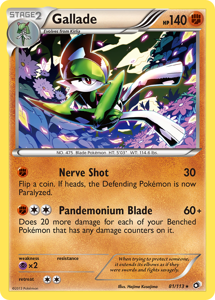 Gallade (81/113) [Black & White: Legendary Treasures] | Dumpster Cat Games