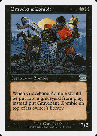 Gravebane Zombie [Classic Sixth Edition] | Dumpster Cat Games