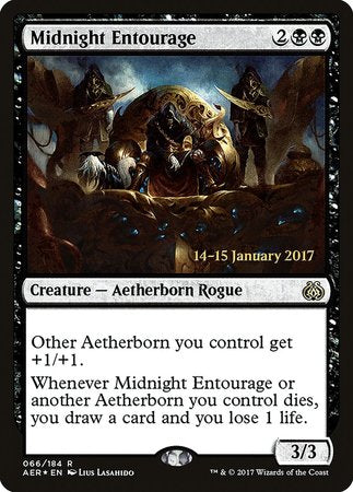 Midnight Entourage [Aether Revolt Promos] | Dumpster Cat Games