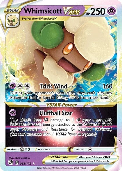 Whimsicott VSTAR (065/172) [Sword & Shield: Brilliant Stars] | Dumpster Cat Games