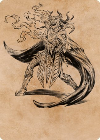 Livaan, Cultist of Tiamat Art Card [Commander Legends: Battle for Baldur's Gate Art Series] | Dumpster Cat Games