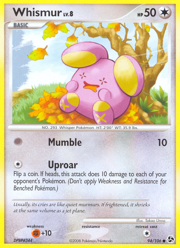 Whismur (94/106) [Diamond & Pearl: Great Encounters] | Dumpster Cat Games