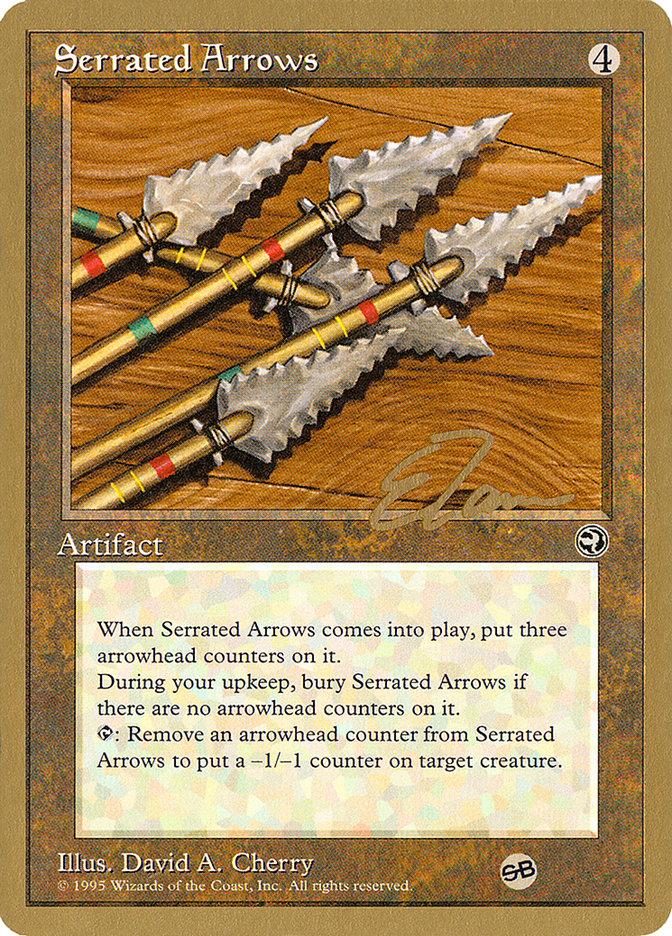 Serrated Arrows (Eric Tam) (SB) [Pro Tour Collector Set] | Dumpster Cat Games