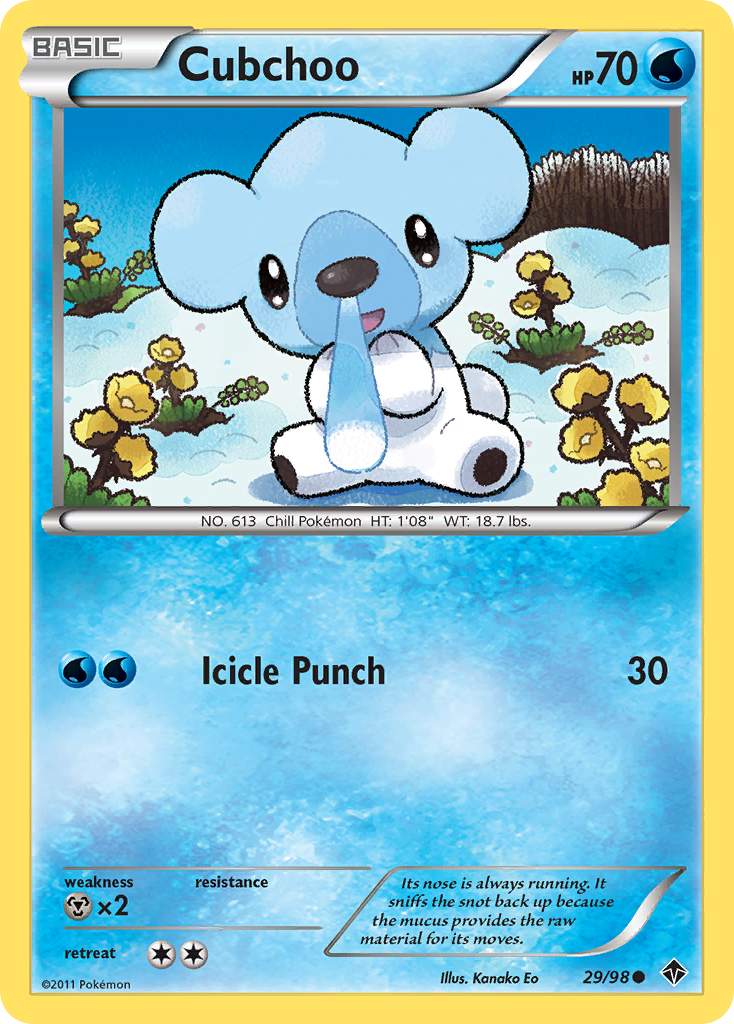 Cubchoo (29/98) [Black & White: Emerging Powers] | Dumpster Cat Games