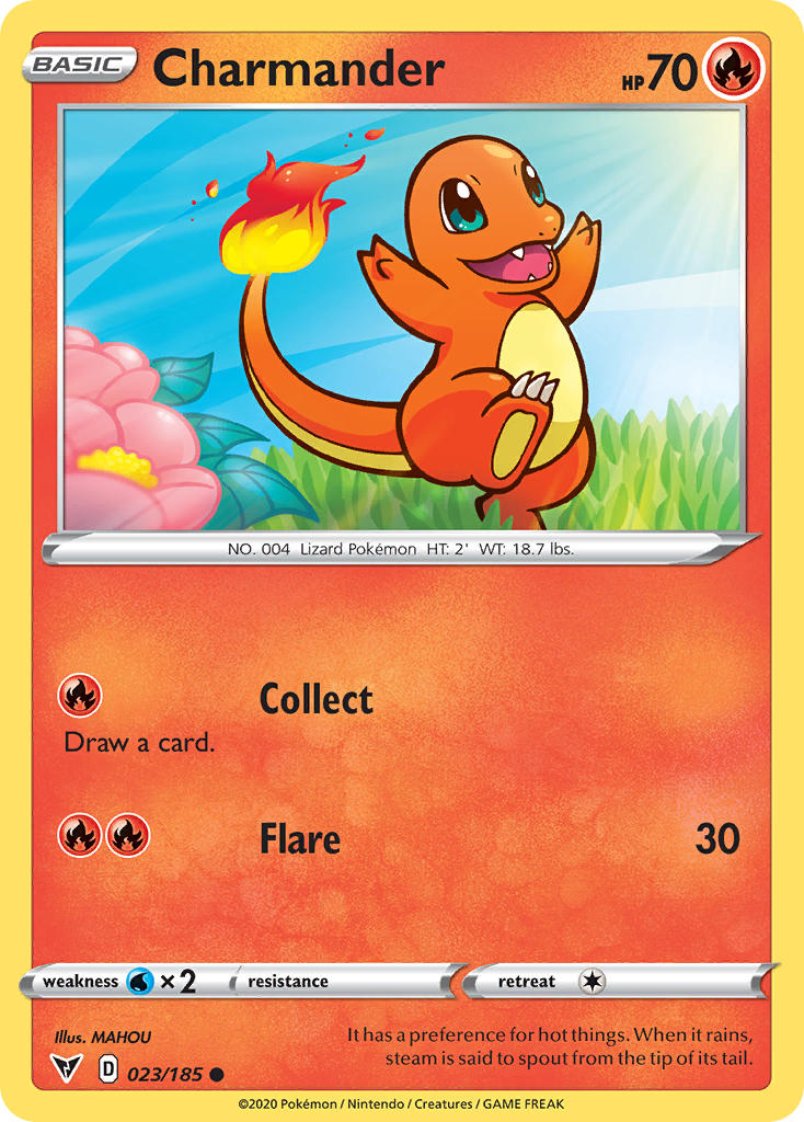 Charmander (023/185) [Sword & Shield: Vivid Voltage] | Dumpster Cat Games