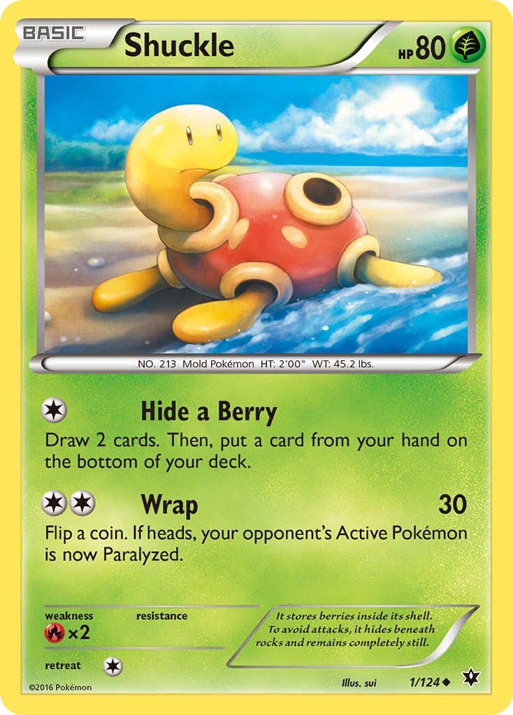 Shuckle (1/124) [XY: Fates Collide] | Dumpster Cat Games