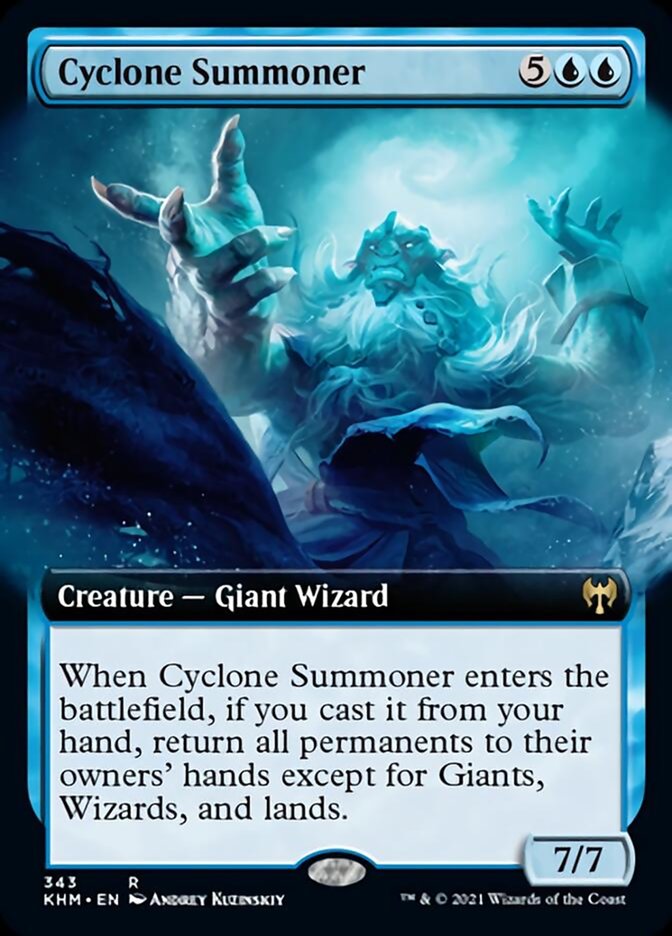 Cyclone Summoner (Extended Art) [Kaldheim] | Dumpster Cat Games