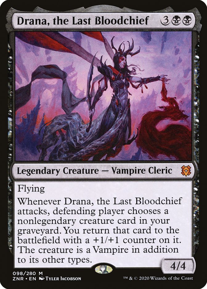 Drana, the Last Bloodchief [Zendikar Rising] | Dumpster Cat Games