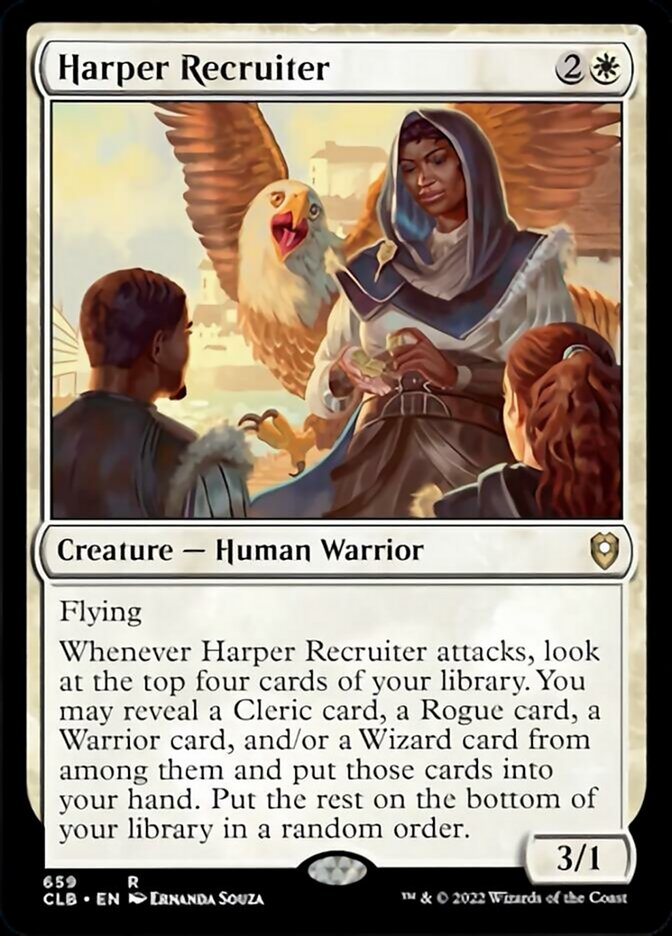 Harper Recruiter [Commander Legends: Battle for Baldur's Gate] | Dumpster Cat Games