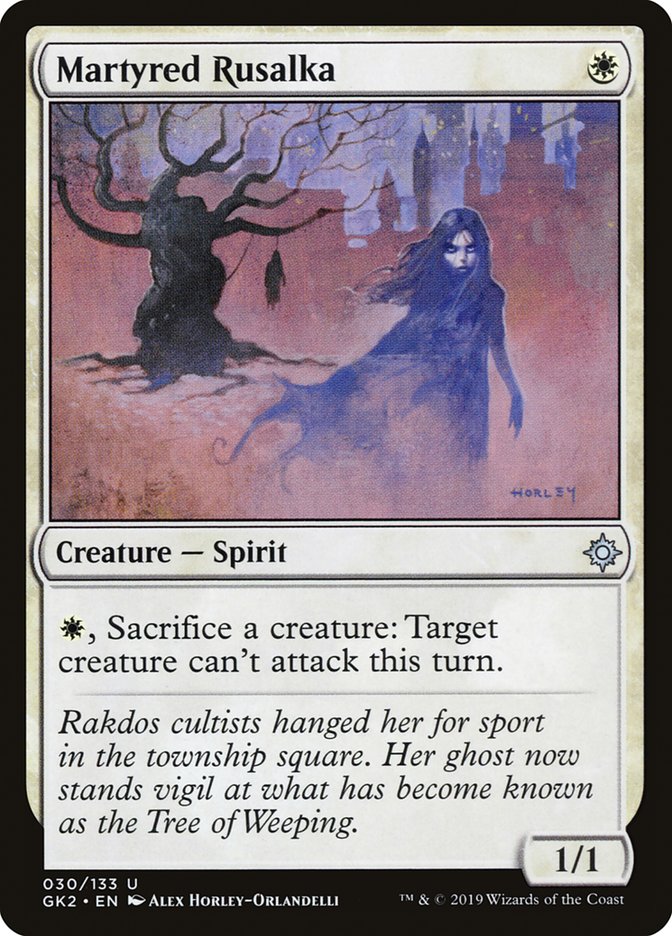 Martyred Rusalka [Ravnica Allegiance Guild Kit] | Dumpster Cat Games