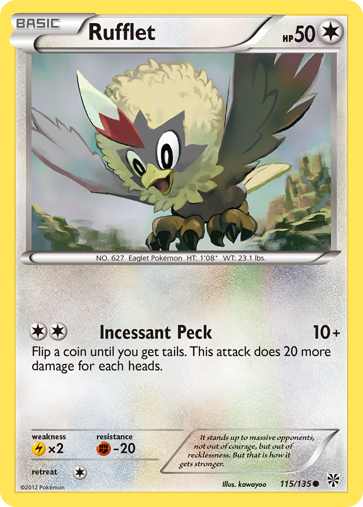 Rufflet (115/135) [Black & White: Plasma Storm] | Dumpster Cat Games