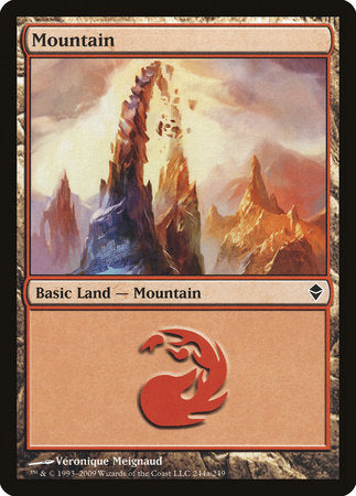 Mountain (244a) [Zendikar] | Dumpster Cat Games