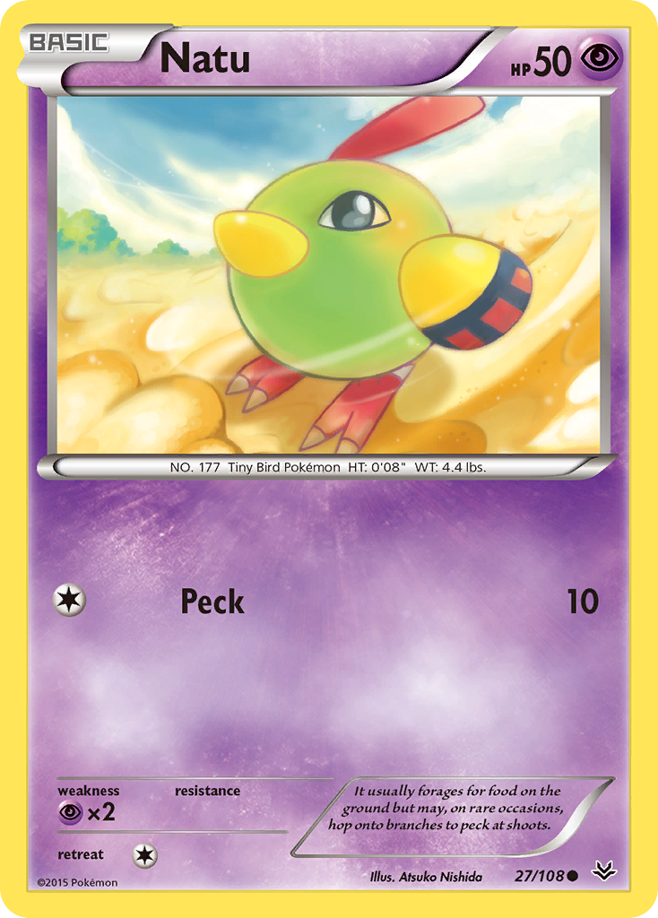 Natu (27/108) [XY: Roaring Skies] | Dumpster Cat Games