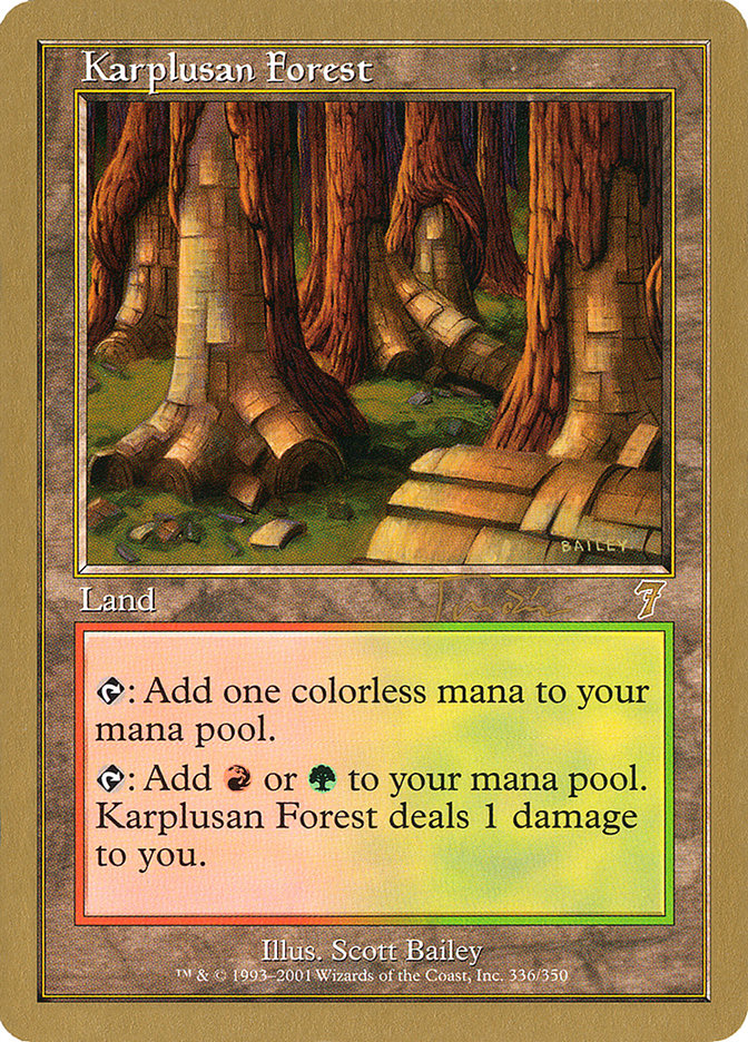 Karplusan Forest (Jan Tomcani) [World Championship Decks 2001] | Dumpster Cat Games