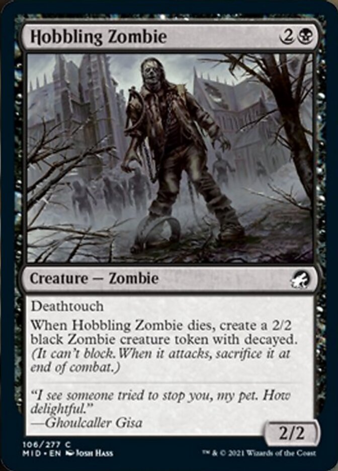 Hobbling Zombie [Innistrad: Midnight Hunt] | Dumpster Cat Games