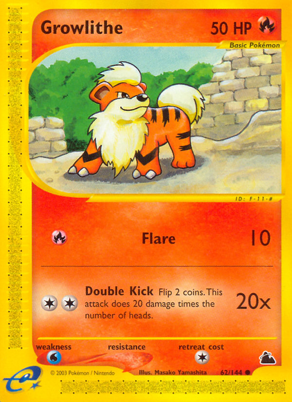 Growlithe (62/144) [Skyridge] | Dumpster Cat Games