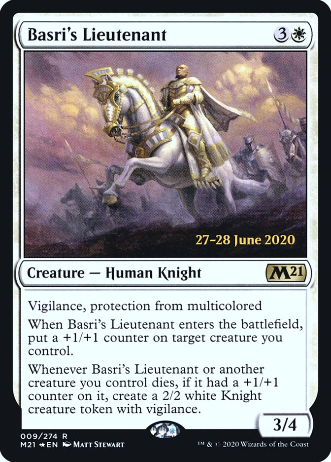 Basri's Lieutenant  [Core Set 2021 Prerelease Promos] | Dumpster Cat Games