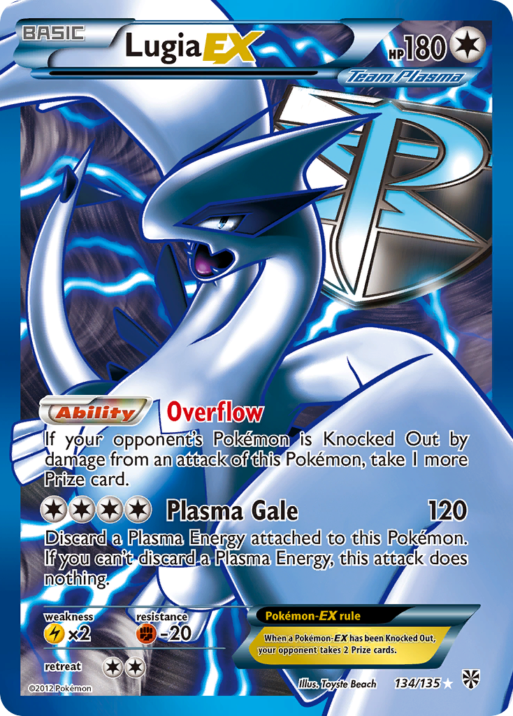 Lugia EX (134/135) [Black & White: Plasma Storm] | Dumpster Cat Games