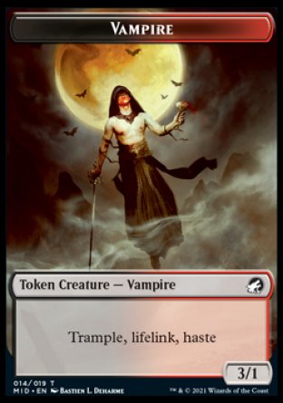 Vampire Token [Innistrad: Midnight Hunt Tokens] | Dumpster Cat Games