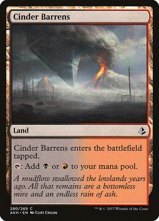 Cinder Barrens [Amonkhet] | Dumpster Cat Games