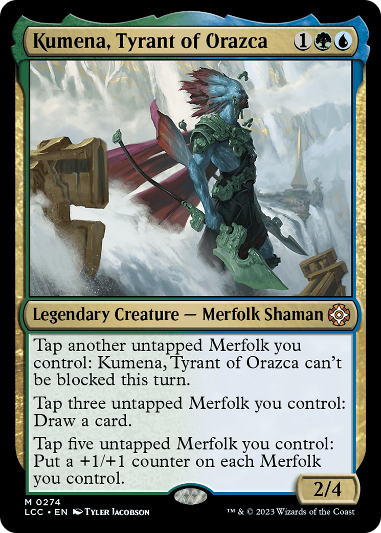 Kumena, Tyrant of Orazca [The Lost Caverns of Ixalan Commander] | Dumpster Cat Games