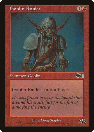 Goblin Raider [Urza's Saga] | Dumpster Cat Games