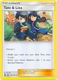 Tate & Liza (148a/168) (Alternate Art Promo) (Battle Arena Deck Exclusive) [Sun & Moon: Celestial Storm] | Dumpster Cat Games