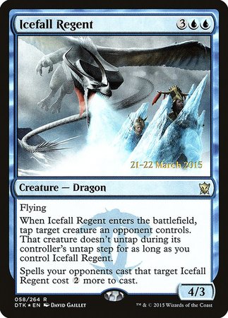 Icefall Regent [Dragons of Tarkir Promos] | Dumpster Cat Games