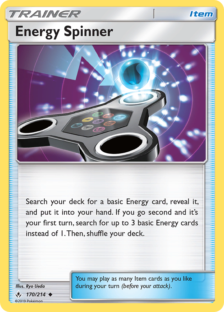 Energy Spinner (170/214) [Sun & Moon: Unbroken Bonds] | Dumpster Cat Games