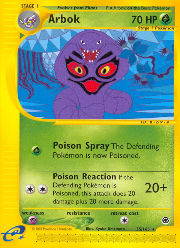 Arbok (35/165) [Expedition: Base Set] | Dumpster Cat Games