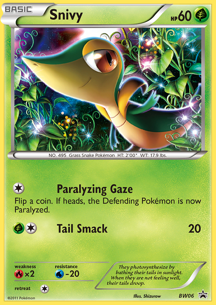 Snivy (BW06) [Black & White: Black Star Promos] | Dumpster Cat Games