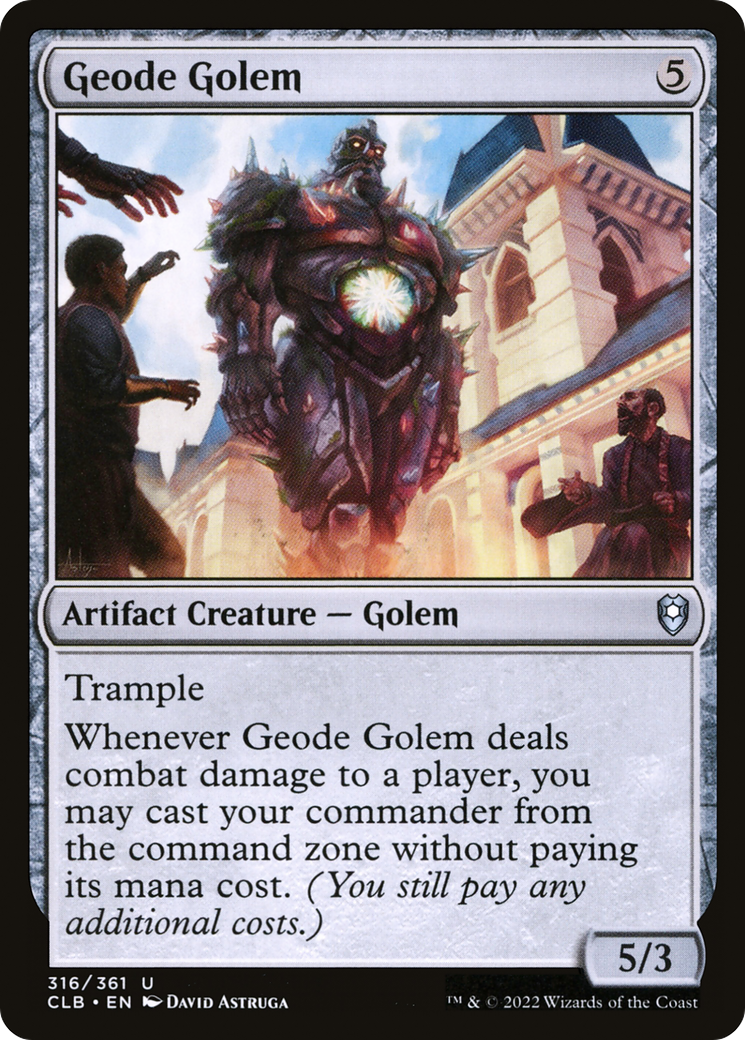 Geode Golem [Commander Legends: Battle for Baldur's Gate] | Dumpster Cat Games