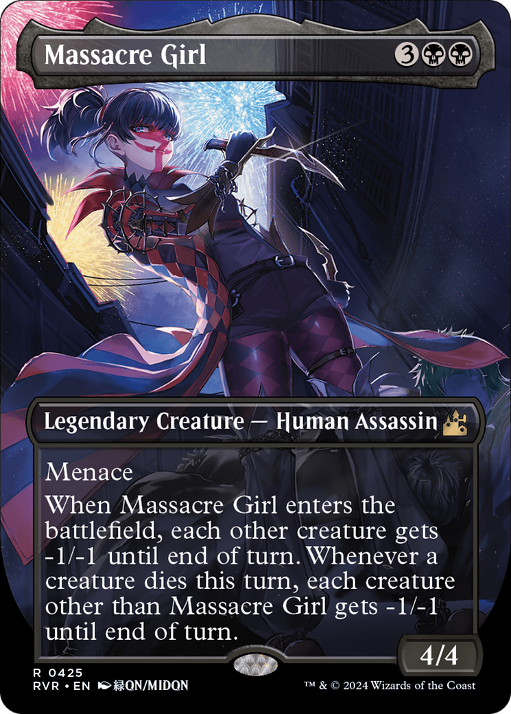 Massacre Girl (Anime Borderless) [Ravnica Remastered] | Dumpster Cat Games