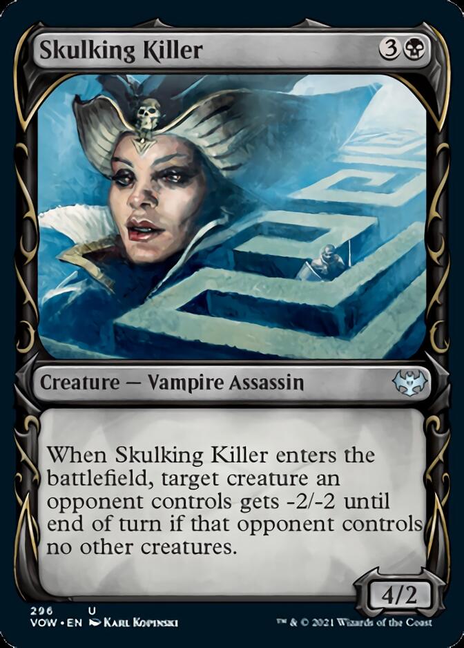 Skulking Killer (Showcase Fang Frame) [Innistrad: Crimson Vow] | Dumpster Cat Games