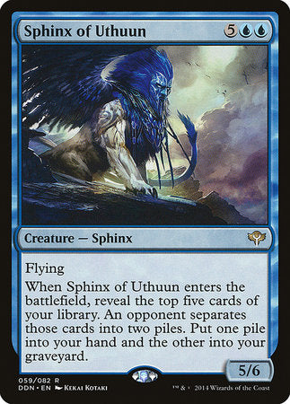 Sphinx of Uthuun [Duel Decks: Speed vs. Cunning] | Dumpster Cat Games