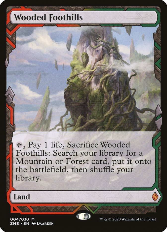 Wooded Foothills [Zendikar Rising Expeditions] | Dumpster Cat Games