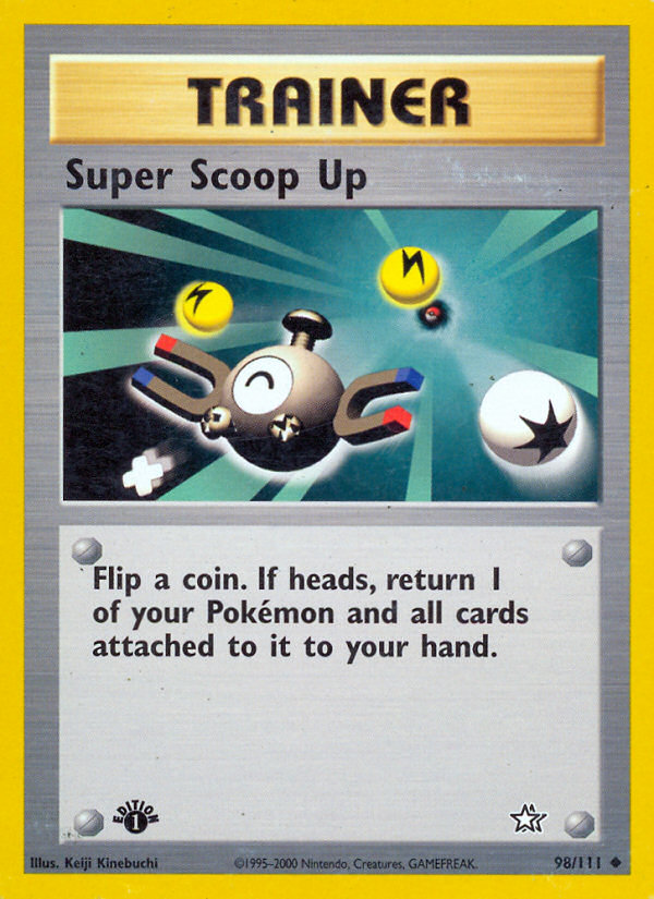 Super Scoop Up (98/111) [Neo Genesis 1st Edition] | Dumpster Cat Games