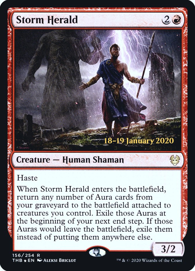 Storm Herald [Theros Beyond Death Prerelease Promos] | Dumpster Cat Games