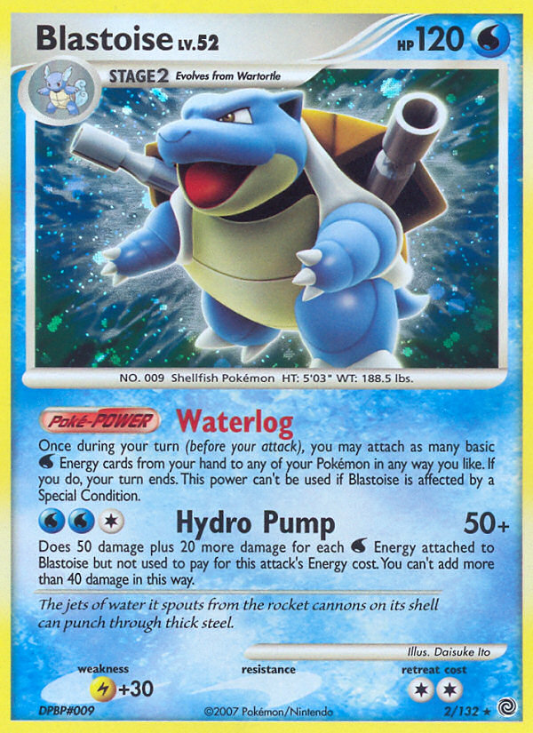 Blastoise (2/132) [Diamond & Pearl: Secret Wonders] | Dumpster Cat Games