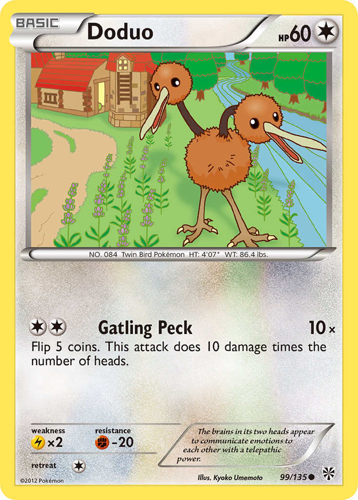 Doduo (99/135) [Black & White: Plasma Storm] | Dumpster Cat Games