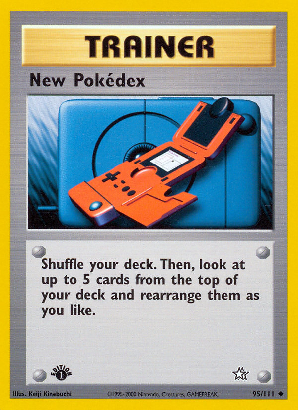 New Pokedex (95/111) [Neo Genesis 1st Edition] | Dumpster Cat Games