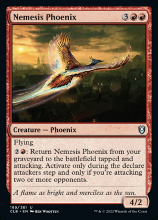 Nemesis Phoenix [Commander Legends: Battle for Baldur's Gate] | Dumpster Cat Games