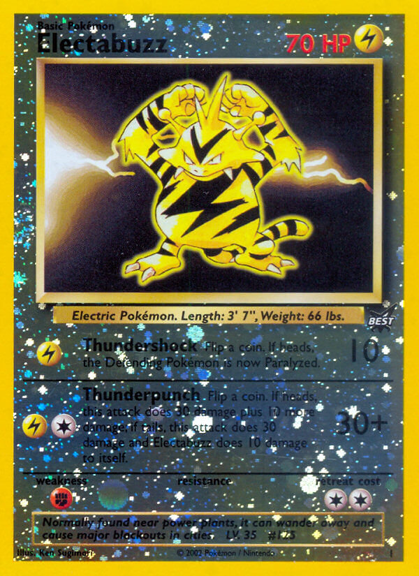 Electabuzz (1) [Best of Promos] | Dumpster Cat Games