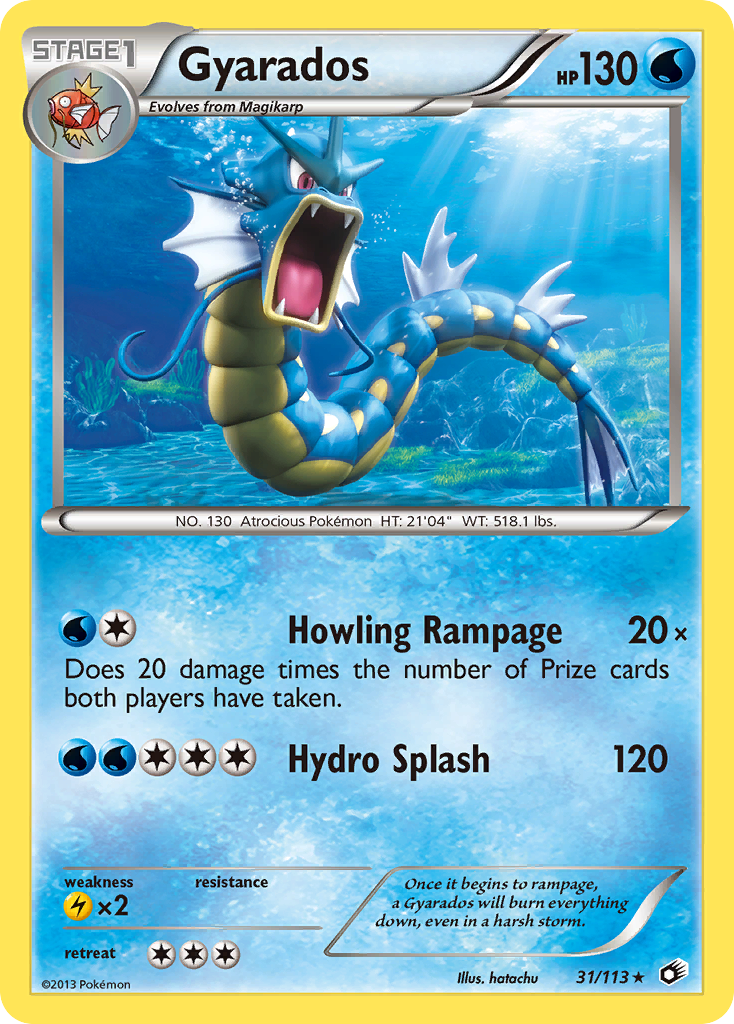 Gyarados (31/113) [Black & White: Legendary Treasures] | Dumpster Cat Games