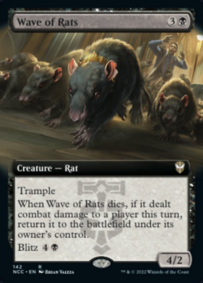 Wave of Rats (Extended Art) [Streets of New Capenna Commander] | Dumpster Cat Games