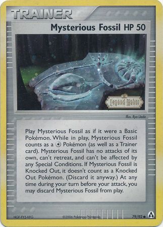 Mysterious Fossil (79/92) (Stamped) [EX: Legend Maker] | Dumpster Cat Games